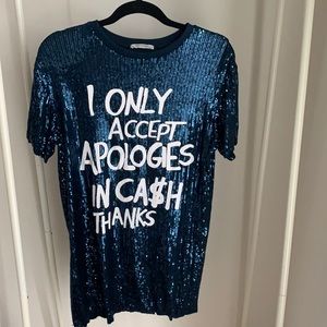 sequin top/dress